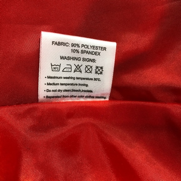 Urban Coco red skirt pleated SZ M  midi - Picture 9 of 11